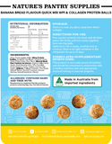 Banana Bread Flavour Quick Mix Collagen Protein Balls