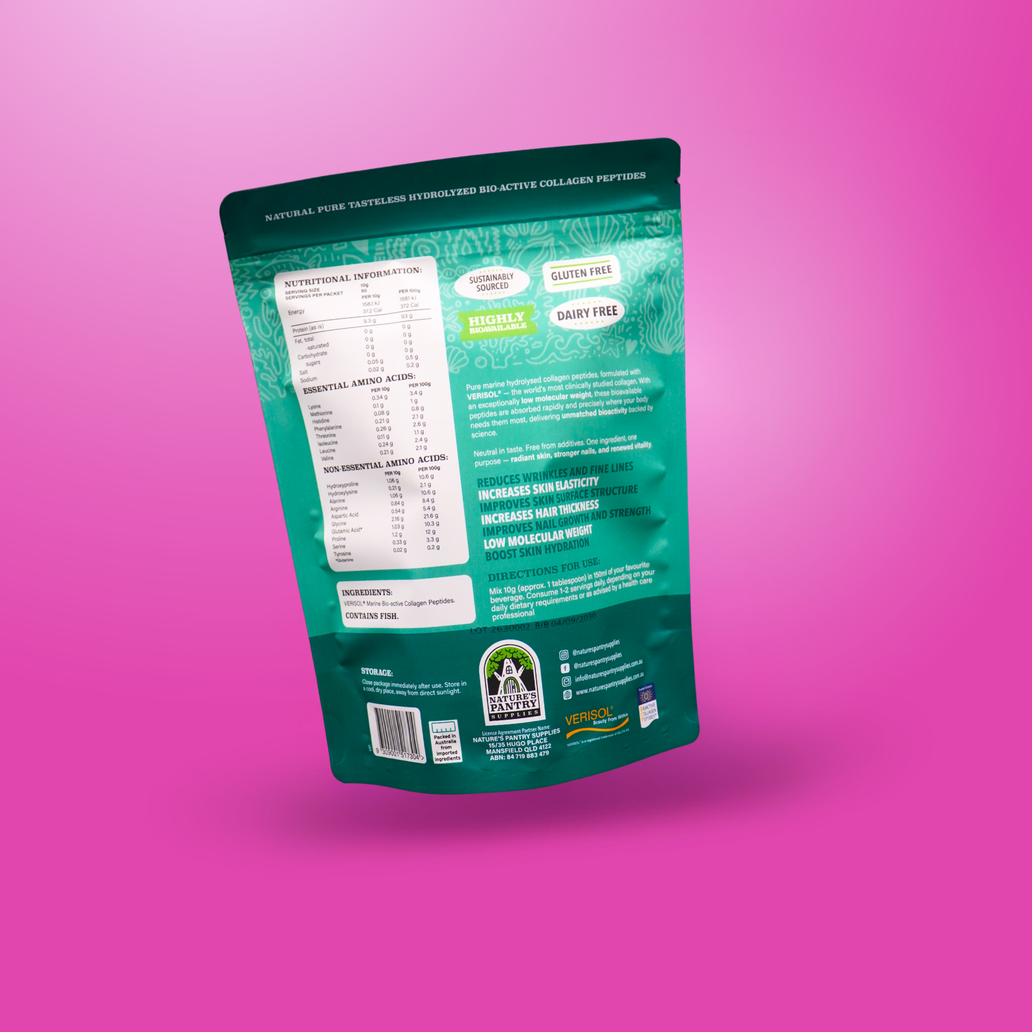 Marine Collagen | Verisol® Hydrolysed Collagen Peptides | Nature’s Pantry