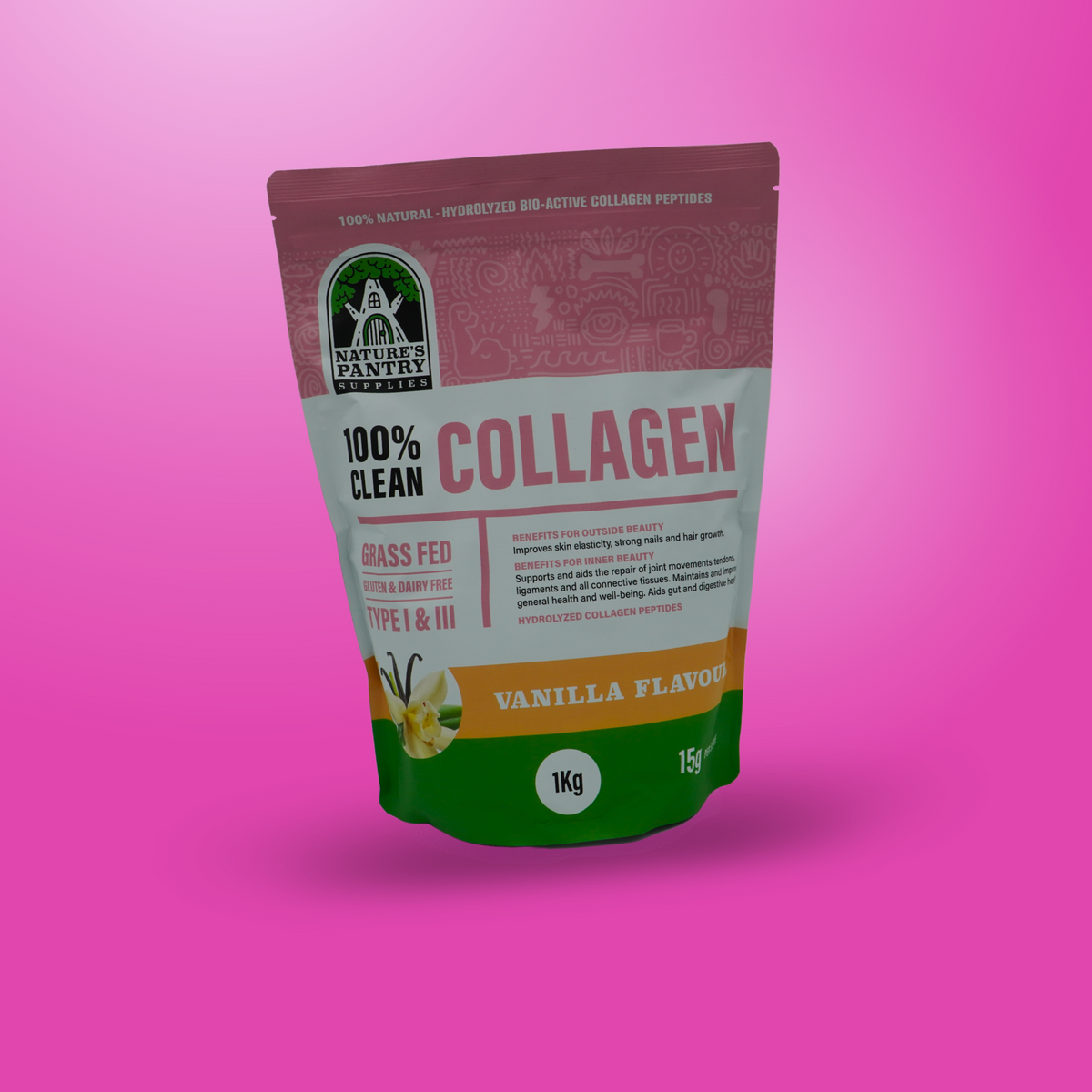 Vanilla Hydrolyzed Collagen Peptides