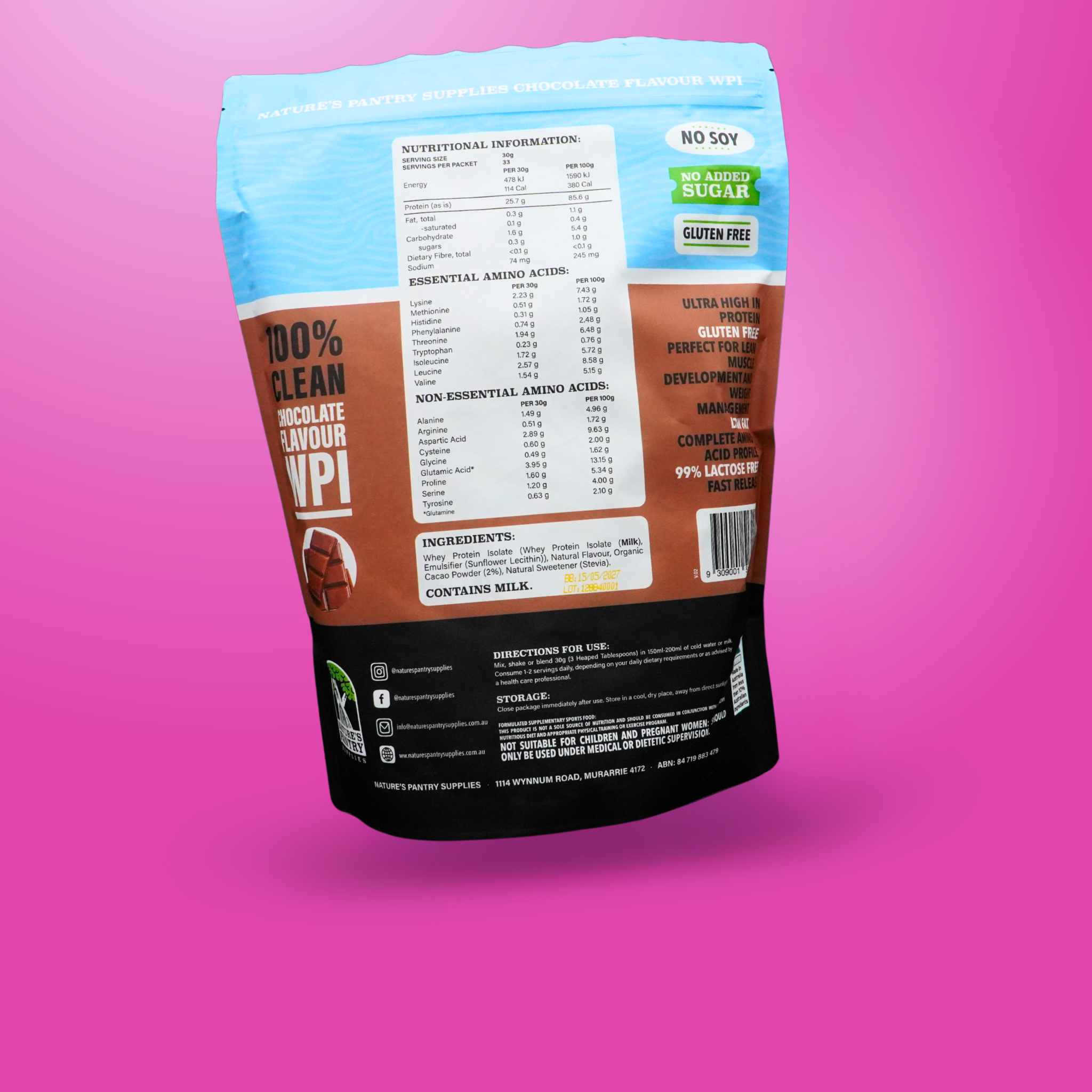 Chocolate Whey Protein Isolate (WPI)