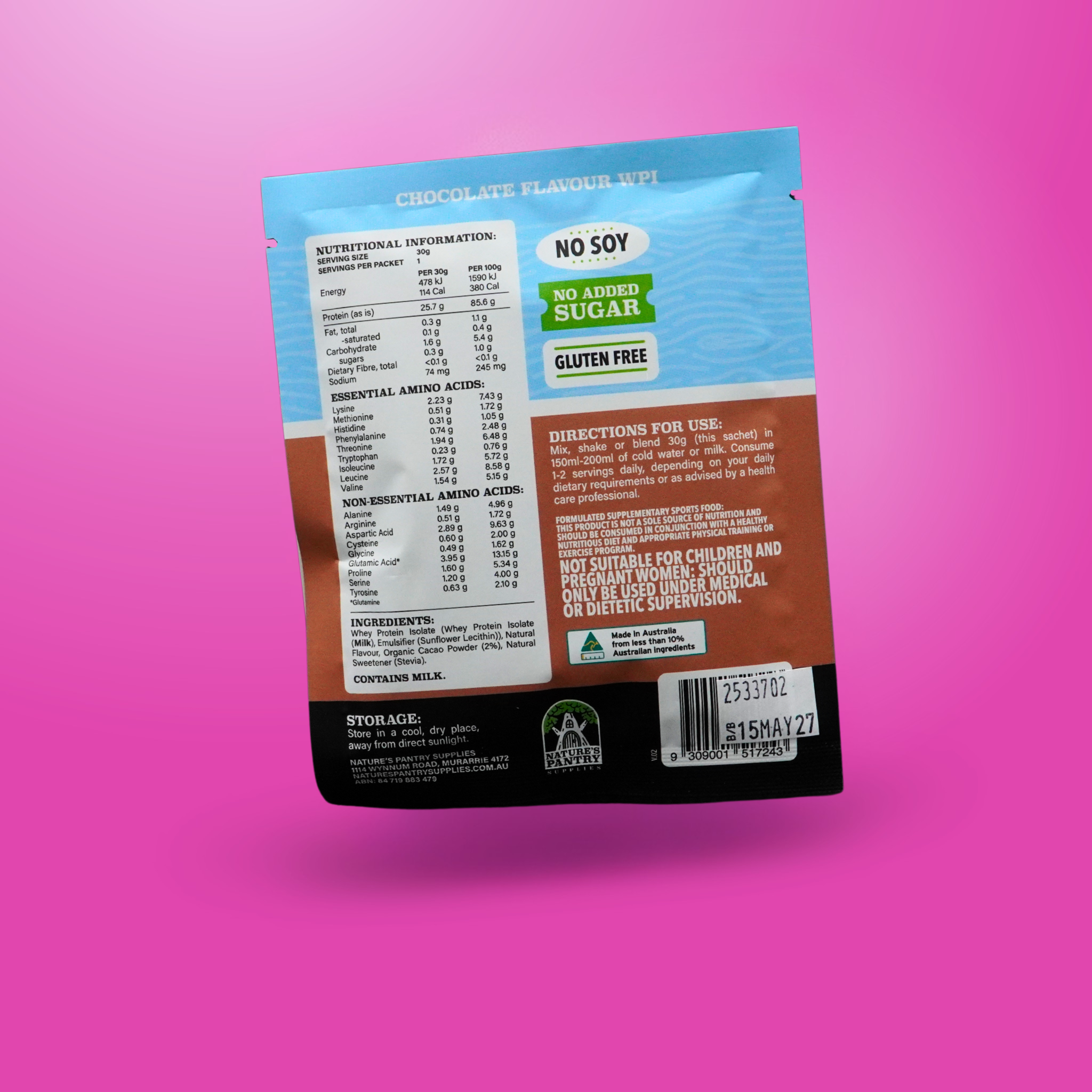 Chocolate Whey Protein Isolate (WPI)