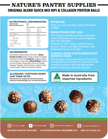 Quick Mix Collagen Protein Balls